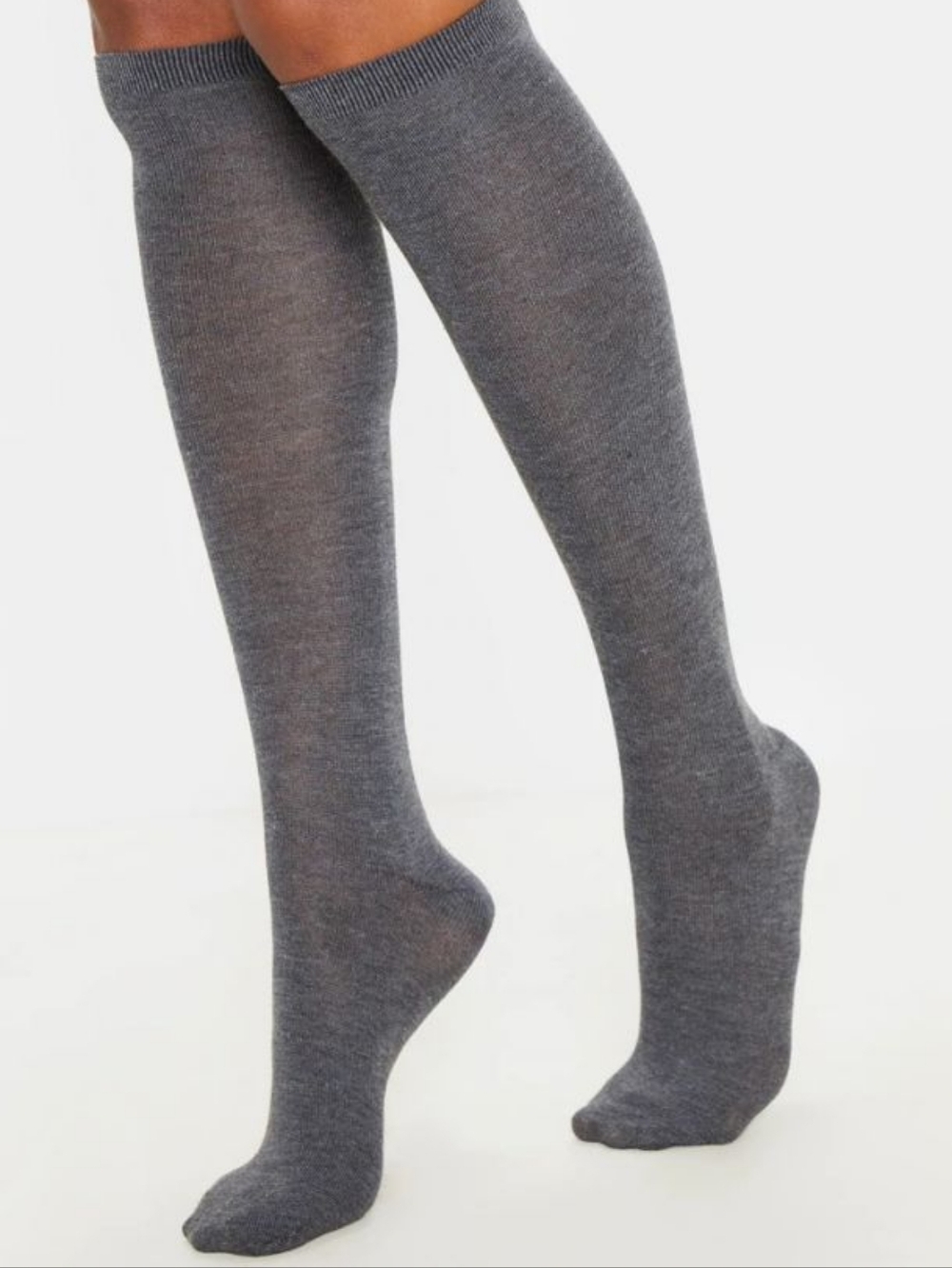 Gray Knee High Socks 3 Pairs Of Gray Knee-High Socks Women's Size 4-10